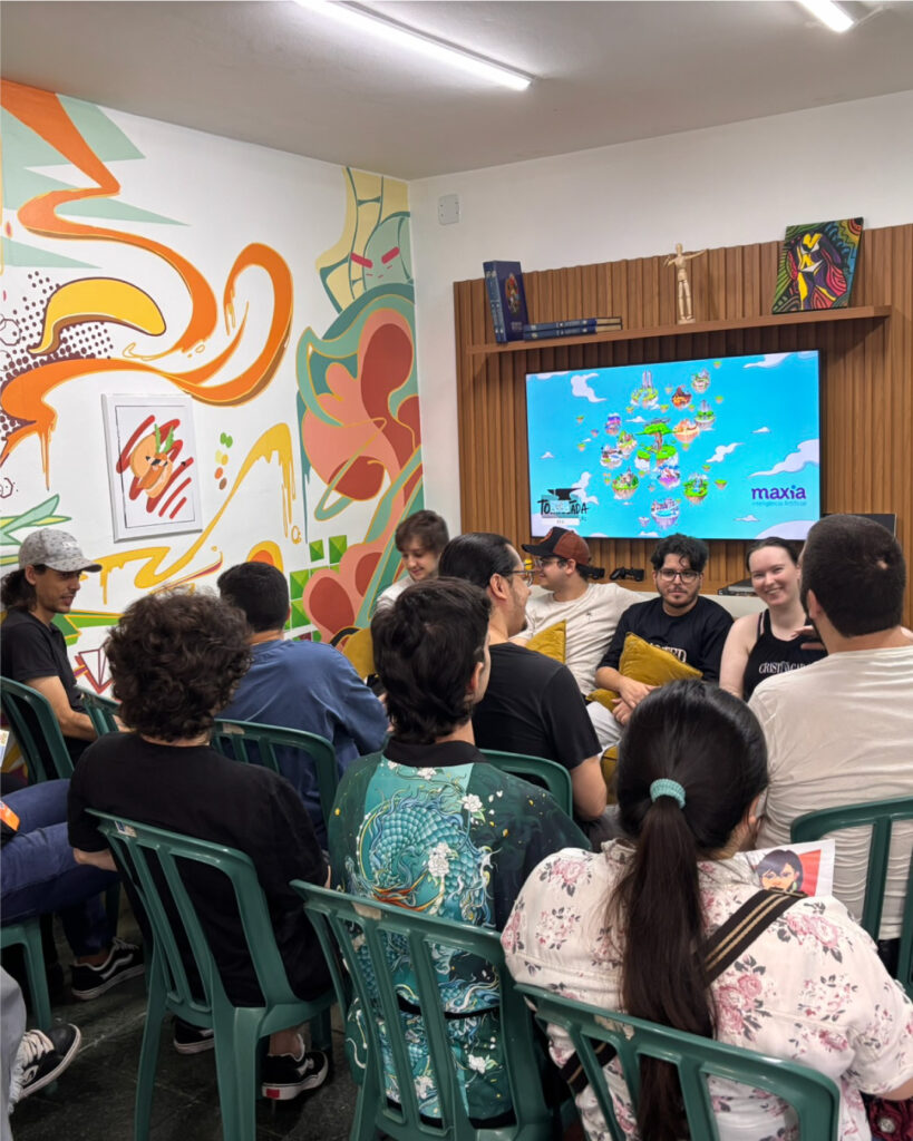 Evento do Knockout com palestra dos nossos alunos envolvidos no mercado de trabalho atráves do estúdio Tonnelada.